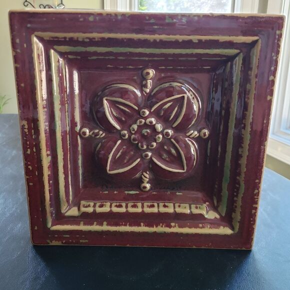 Vtg Heavy Glazed Wall Hanging - Picture 2 of 7